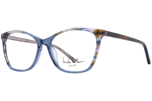 Nicole Miller Hermitage Eyeglasses Women's Full Rim Oval Shape