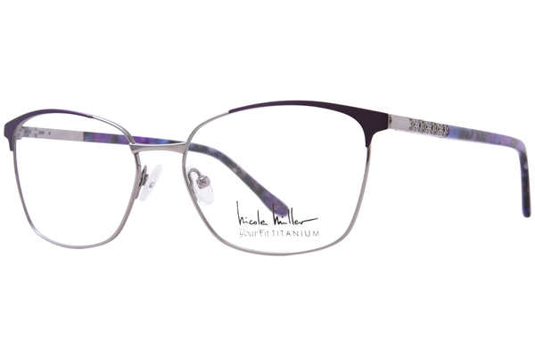 Nicole Miller Hewes Eyeglasses Women's Full Rim Oval Shape