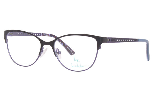  Nicole Miller Piper Eyeglasses Women's Full Rim Cat Eye 