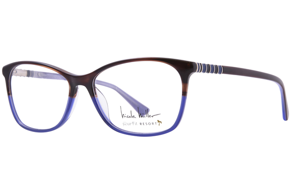 Nicole Miller Saint Tropez Eyeglasses Women's Full Rim Oval Shape