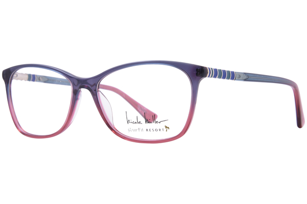 Nicole Miller Saint Tropez Eyeglasses Women's Full Rim Oval Shape