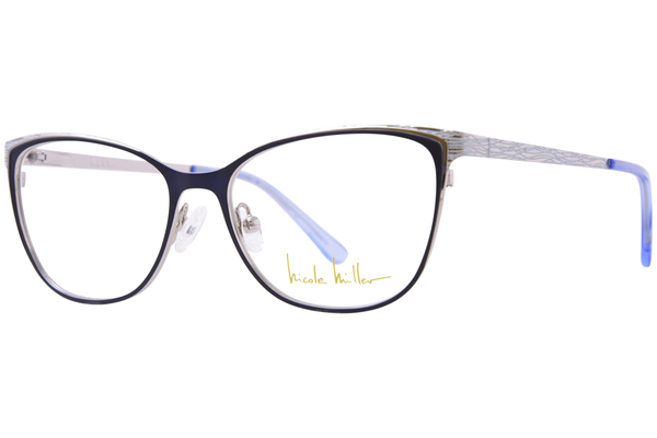 Nicole Miller St. Antoine Eyeglasses Women's Full Rim Oval Shape