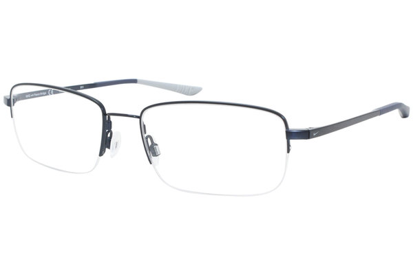  Nike 4306 Eyeglasses Semi Rim Rectangle Shape 