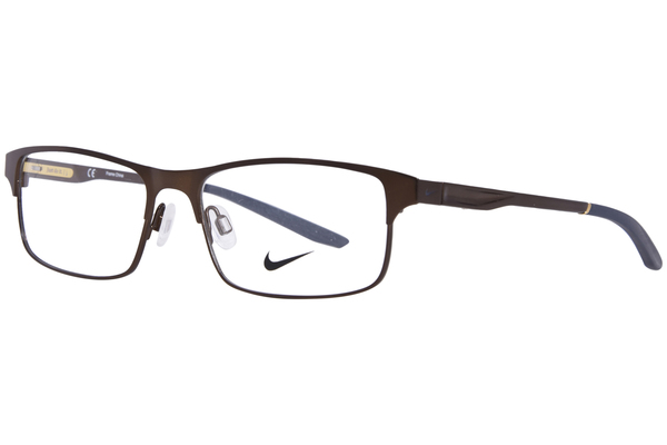 Nike 8046 Eyeglasses Men's Full Rim Rectangle Shape