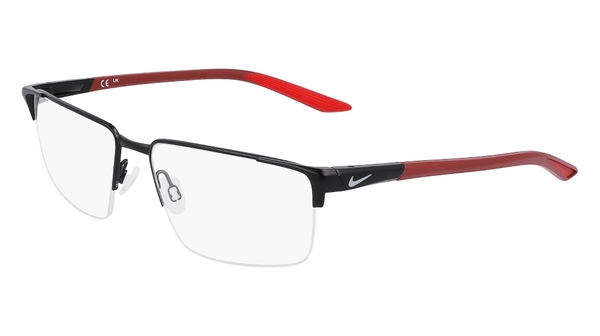  Nike 8054 Eyeglasses Men's Semi Rim Rectangle Shape 