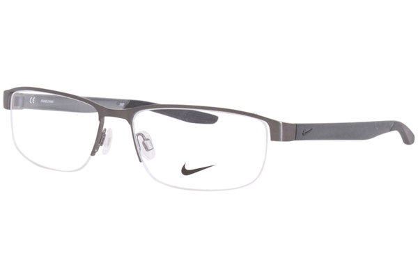  Nike 8138 Eyeglasses Semi Rim Rectangle Shape 