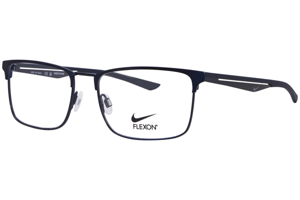  Nike Flexon 4314 Eyeglasses Men's Full Rim Rectangle Shape 