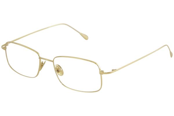  Oligarch Men's Eyeglasses NK1100 NK/1100 24kt Gold Plated Full Rim Optical Frame 