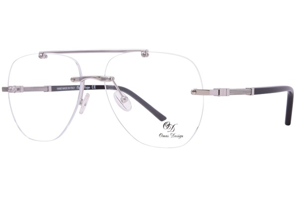 Omas Olimpo Eyeglasses Men's Rimless Pilot