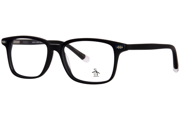  Original Penguin The Leopold Jr Eyeglasses Youth Kids Full Rim Rectangle Shape 