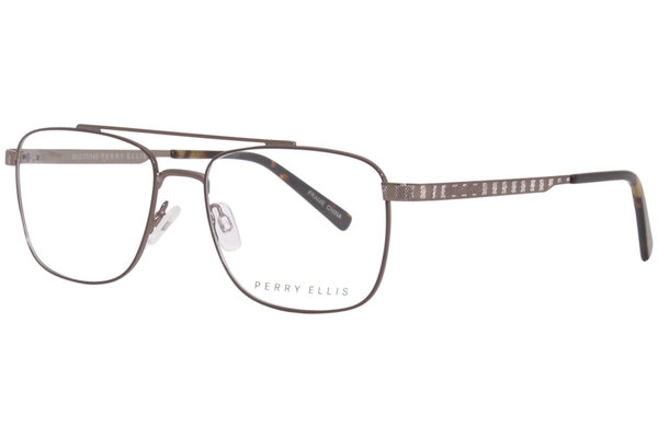 Perry Ellis PE444 Eyeglasses Men's Full Rim Rectangular Optical Frame