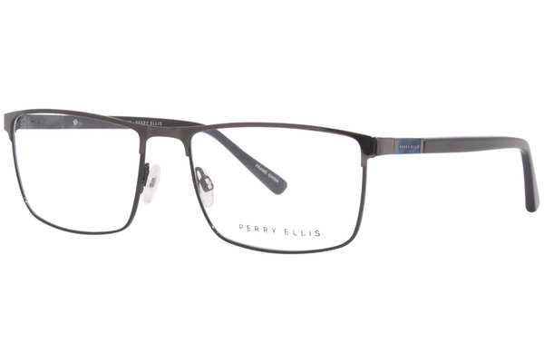  Perry Ellis PE455 Eyeglasses Men's Full Rim Rectangle Shape 