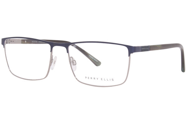 Perry Ellis PE455 Eyeglasses Men's Full Rim Rectangle Shape