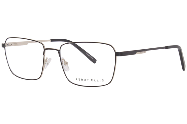  Perry Ellis PE464-1 Eyeglasses Men's Full Rim Rectangle Shape 