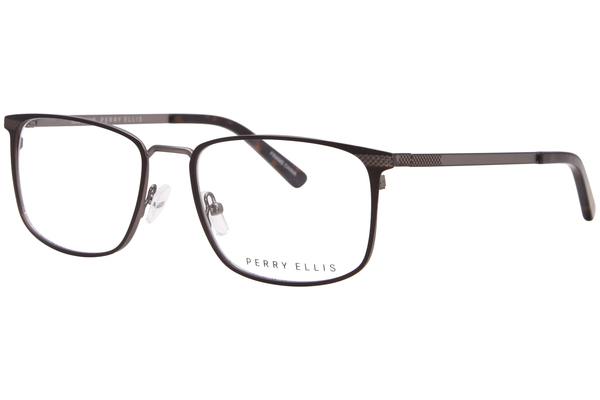  Perry Ellis PE482 Eyeglasses Men's Full Rim Rectangle Shape 