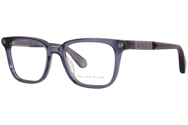  Philipp Plein First-Touch VPP015 Eyeglasses Men's Full Rim Square Shape 