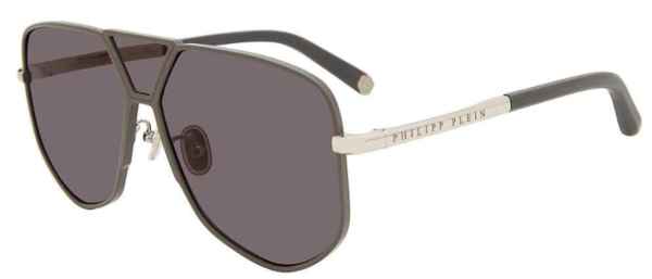  Philipp Plein Power-Hexagon SPP009M Sunglasses Women's Pilot 