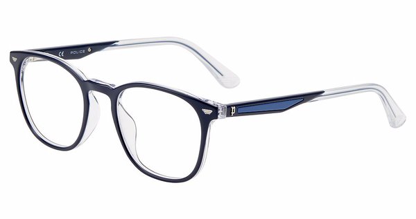 Police Groove-2 VPLF02 Eyeglasses Men's Full Rim Round Shape