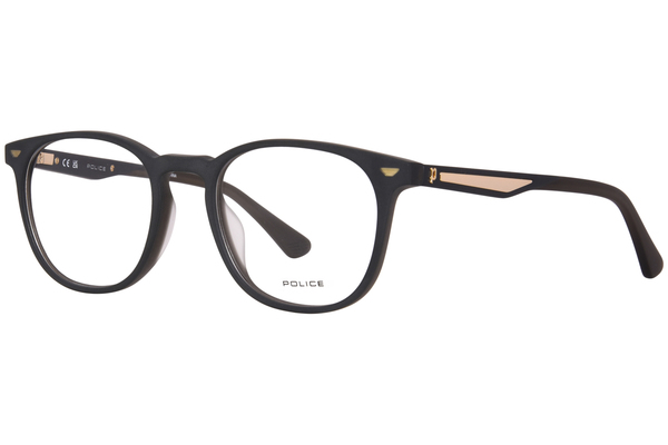 Police Groove-2 VPLF02 Eyeglasses Men's Full Rim Round Shape