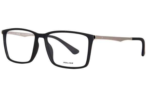 Police Quest-1 VPLG70 Eyeglasses Men's Full Rim Square Shape