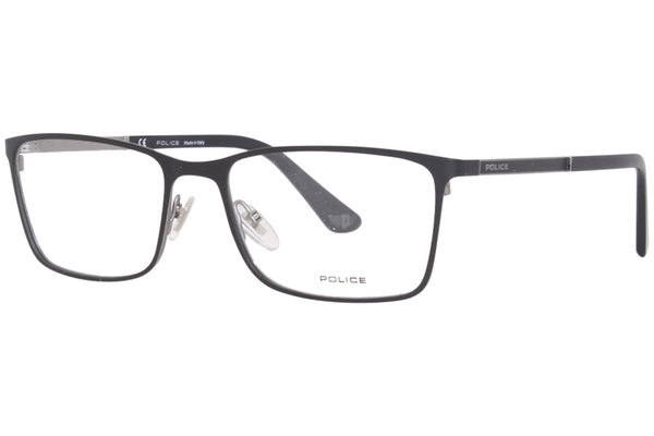  Police Record-5 VPLA46 Eyeglasses Full Rim Rectangle Shape 