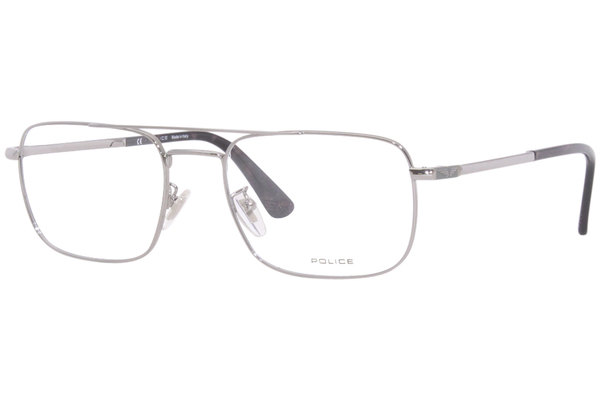 Police Roadie-5 VPLD95 Eyeglasses Frame Men's Full Rim Rectangular