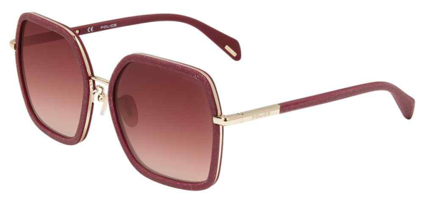 Police SPLA20 Sunglasses Women's Square Shape