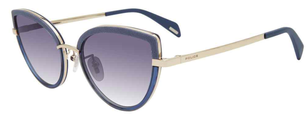  Police SPLC25 Sunglasses Women's Cat Eye 