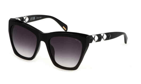  Police SPLL36 Sunglasses Women's Square Shape 