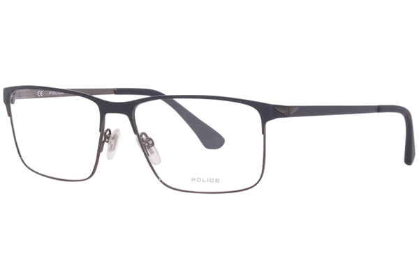 Police Tailwind-Evo-5 VPLD06 Eyeglasses Frame Men's Full Rim Rectangle Shape