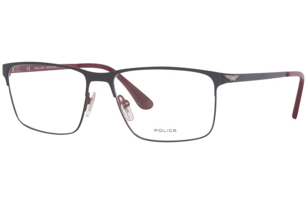  Police Tailwind-Evo-5 VPLD06 Eyeglasses Frame Men's Full Rim Rectangle Shape 