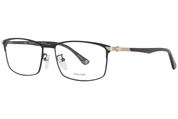 Police VPL994 Eyeglasses Frame Men's Full Rim Rectangular