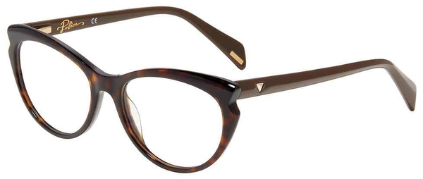 Police VPLA02 Eyeglasses Women's Full Rim Cat Eye