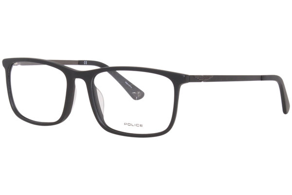  Police VPLB75 Eyeglasses Men's Full Rim Rectangular Optical Frame 