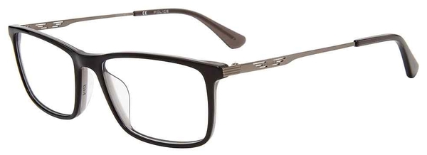 Police VPLD08 Eyeglasses Men's Full Rim Square Shape