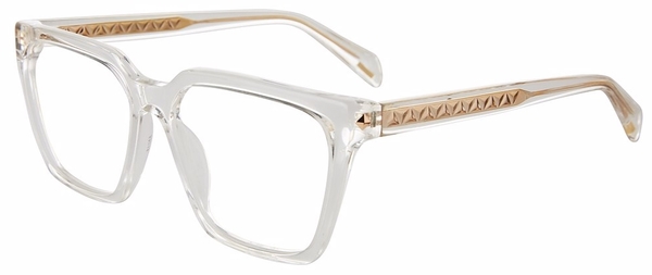  Police VPLG29 Eyeglasses Women's Full Rim Square Shape 