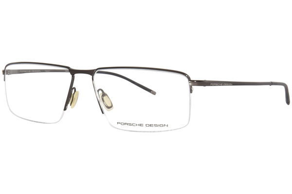 Porsche Design P8736 Eyeglasses Men's Semi Rim Rectangle Shape