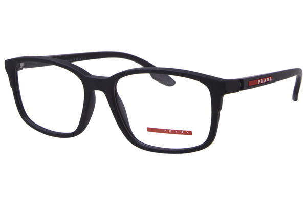  Prada Linea Rossa PS 01PV Eyeglasses Men's Full Rim Pillow Shape 