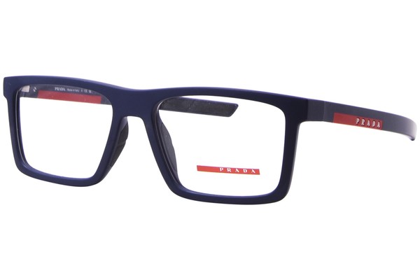  Prada Linea Rossa PS 02QV Eyeglasses Men's Full Rim Rectangle Shape 