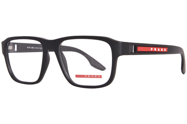 Prada Linea Rossa VPS04N DG01O1 Eyeglasses Men's Black Rubber Full Rim ...