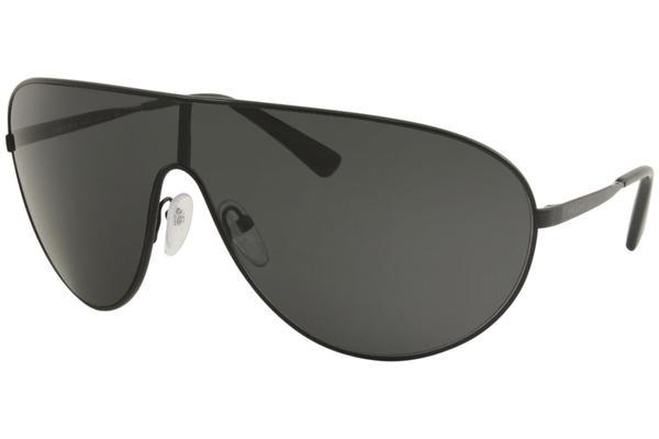  Prada Men's SPR55X Saddle Bridge Metal Shield Sunglasses 