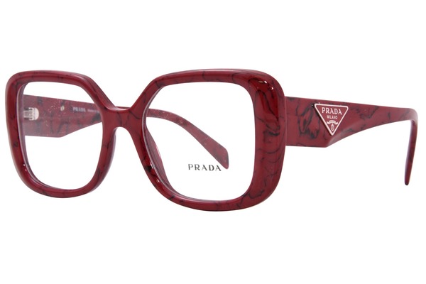  Prada PR-10ZV Eyeglasses Women's Full Rim Square Shape 