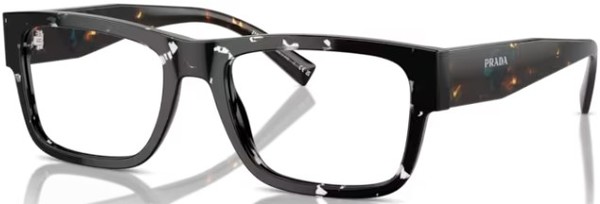  Prada PR 15YV Eyeglasses Men's Full Rim Rectangle Shape 