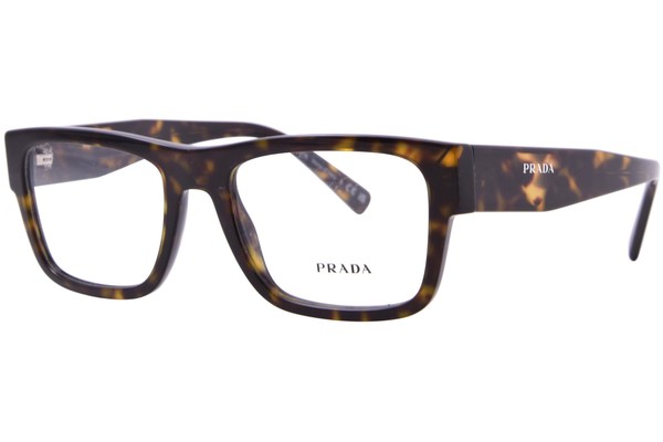 Prada PR 15YV Eyeglasses Men's Full Rim Rectangle Shape