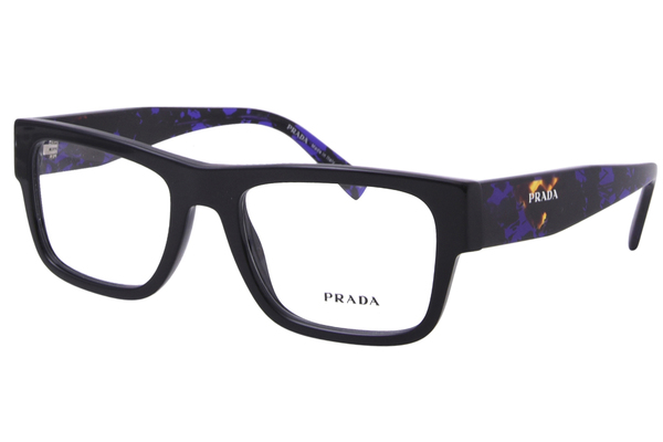 Prada PR 15YV Eyeglasses Men's Full Rim Rectangle Shape