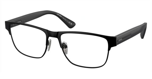  Prada PR 57ZV Eyeglasses Men's Full Rim Pillow Shape 