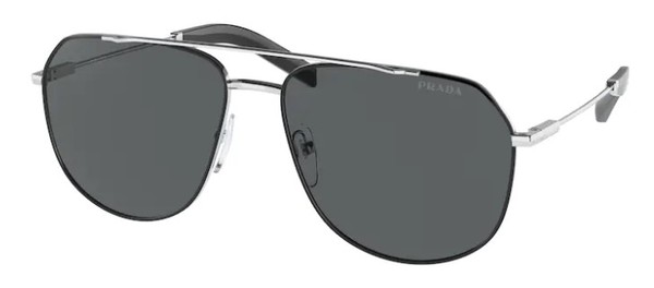 Prada PR-59WS ZVN05D Sunglasses Men's Pale Gold/Brown Mirror Internal ...