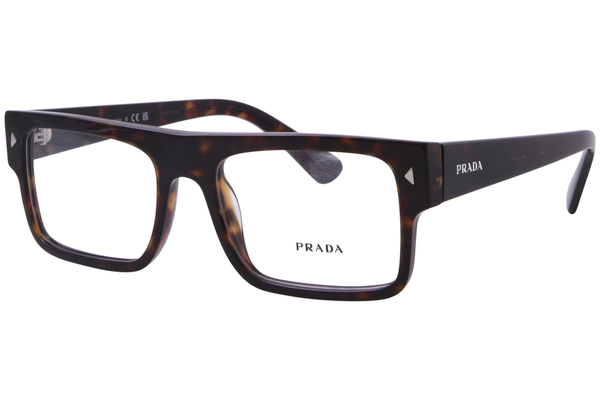 Prada PR A01V Eyeglasses Men's Full Rim Rectangle Shape