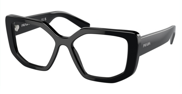 Prada PR A04VF 1AB1O1 Eyeglasses Women's Black Full Rim Square