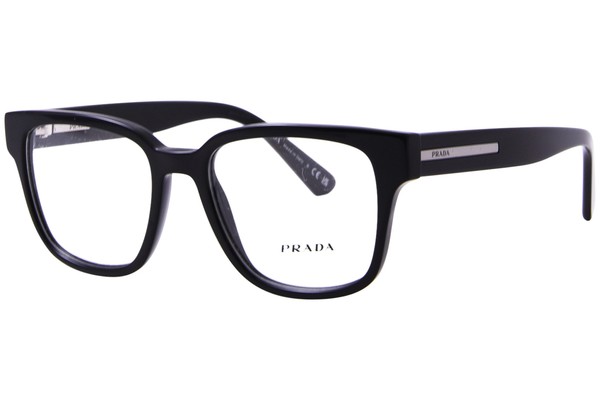 Prada PR A09V Eyeglasses Men's Full Rim Pillow Shape